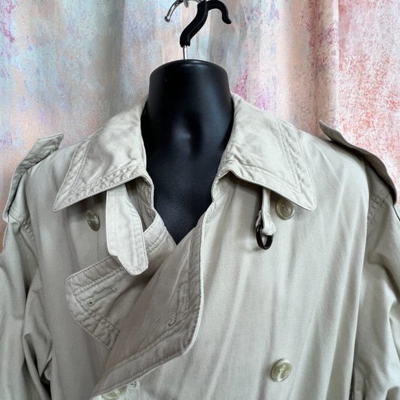 Vintage 📌Double Breasted  Classic Men's Business Trench Coat - Picture 4 of 14
